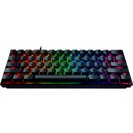 Razer - Huntsman Mini 60% Wired Optical Linear Switch Gaming Keyboard with Chroma RGB Backlighting - Black