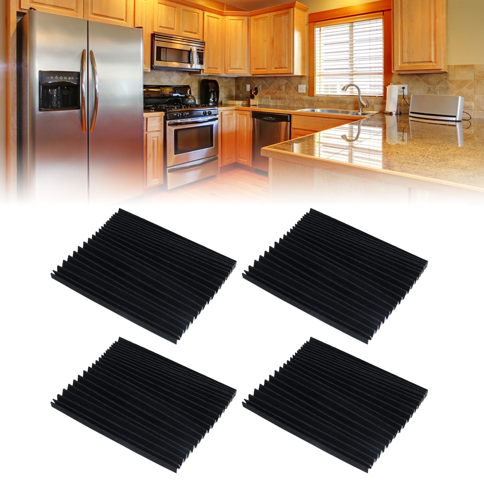 Refrigerator Accessory, ABS High Purification Pleated Design Refrigerator Air Filter Long Lasting For Kitchen For Home For Fridge