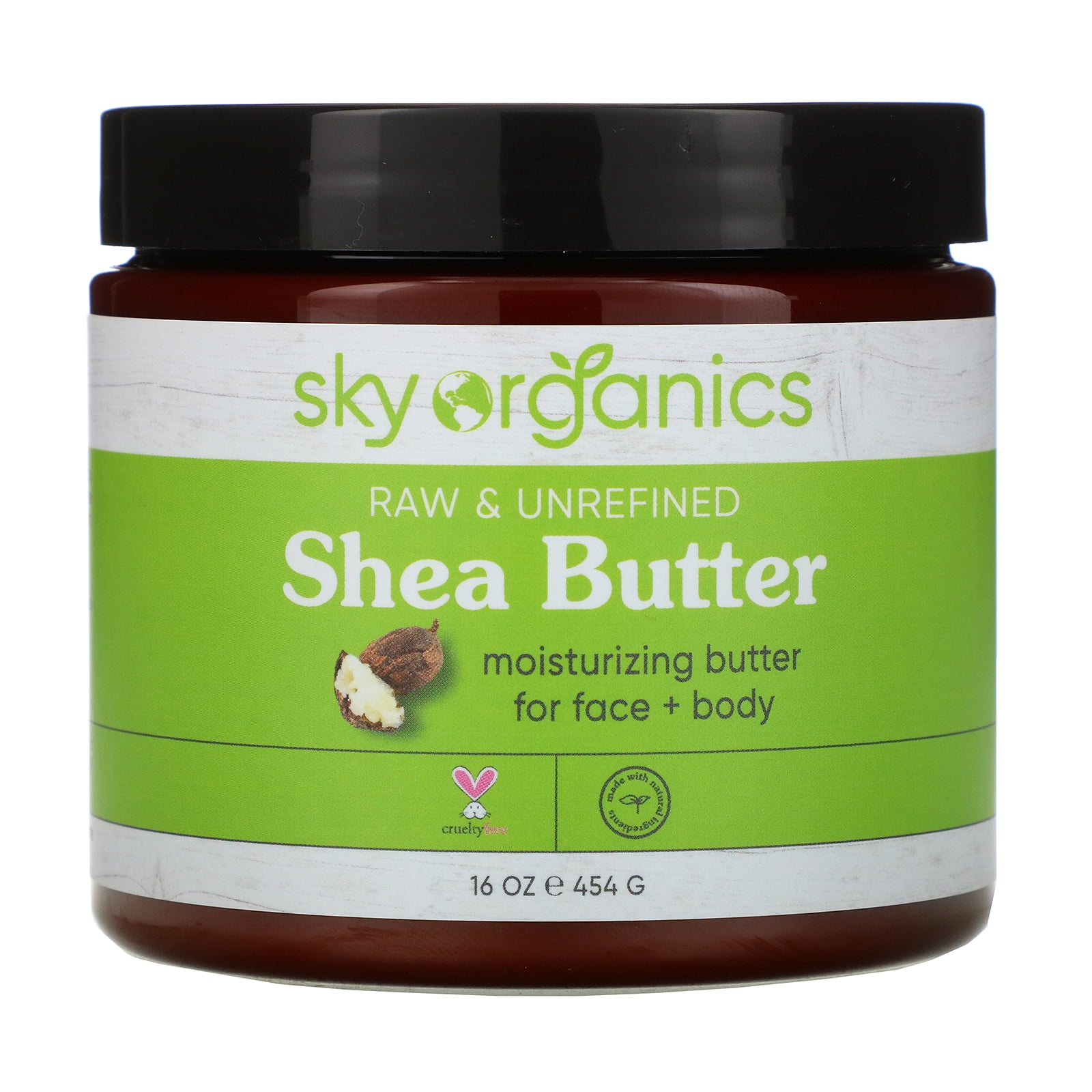 Sky Organics Shea Butter, Raw & Unrefined, 16 fl oz (454 g) - Walmart ...