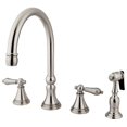 thumbnail image 1 of Grifo de cocina Kingston Brass Governor para montaje en cubierta con pulverizador, 1 of 4