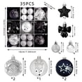 thumbnail image 3 of Kbndieu 35PCS Christmas Balls Christmas Tree Decorations Ornaments Set, Shatterproof Xmas Bulbs, Colorful Xmas Hanging Ornaments Balls for Holiday Party Wreath Garlands Trees, 3 of 6