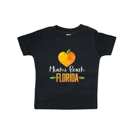 

Inktastic Miami Beach Florida Orange in Heart Gift Baby Boy or Baby Girl T-Shirt