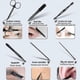 thumbnail image 3 of Manicure Set, 15 In 1 Stainless Steel Professional Pedicure Kit Nail Scissors Grooming Kit With Black Leather Travel Case, 3 of 5