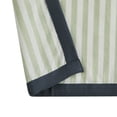 thumbnail image 5 of Beautiful Skinny Stripe Sage Green + Nightshadow Blue Shower Curtain by Drew Barrymore, 72" x 72", 5 of 5