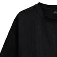 thumbnail image 4 of Daiosportswear Men's Boxy Raw Cut Tee Short Sleeve Round Neck T Shirts Basic Tops Tee for Summer Beach Vacation Wear Black XXL(XXL), 4 of 5