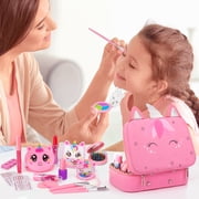 Sendida Real Washable Kids Makeup Set -Girls Princess Toy & Birthday Gift for Girl Age 3-12 Little Girls