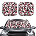 thumbnail image 2 of Balery 2 Piece Cute Dog Car Windshield Sun Shade|Foldable Front Windshield Shade for Car Front Window for Most Sedans SUV Truck-Small, 2 of 7