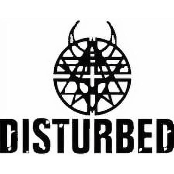 Car Decal Disturbed Rock Music Grunge 6 Inch Professional Sticker for Truck, Car, Tumbler, Cup, Laptop, Decor, Locker, Table, Window