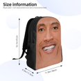 thumbnail image 4 of Dwayne Johnson The Rock Backpack Shoulders DaypackBag Unisex Backpack, 4 of 5