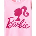 thumbnail image 4 of Barbie Girls Outfit Set Graphic Top and Bow Detail Plaid Print Skater Skirt 2-Piece Set Kids Clothes 5-12Y, 4 of 8