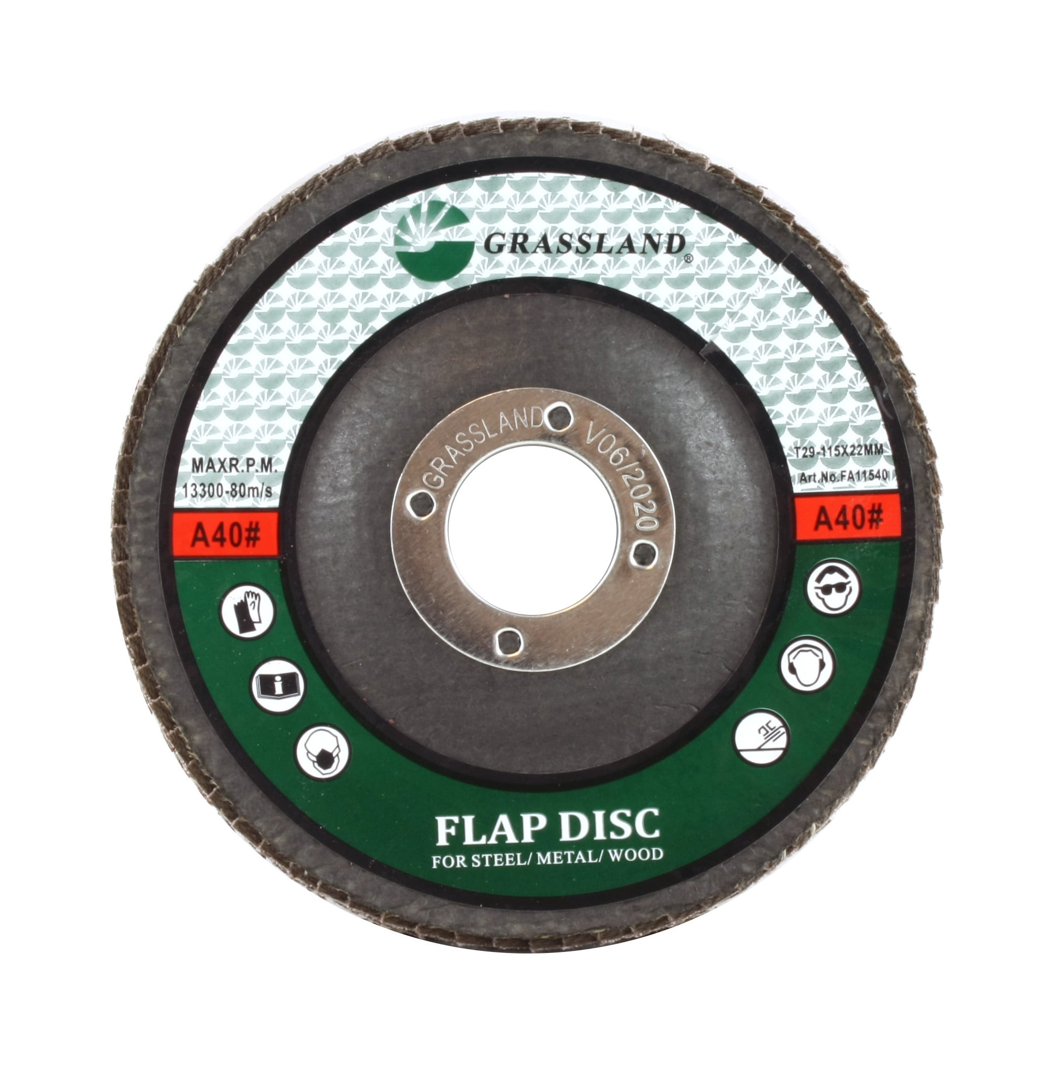 Aluminum Oxide Flap Disc Grinding wheel 4-1/2"x7/8" 40 Lot of 60 Grit 