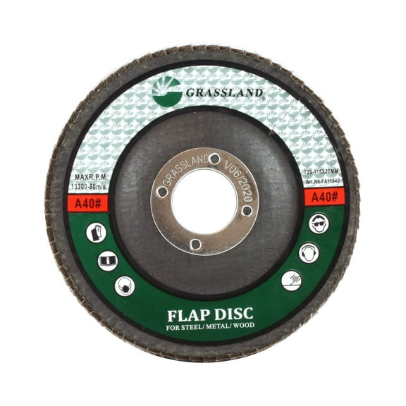 Sanding Disc, Aluminum Oxide Flap Disc, Grinding Wheel 4-1/2" x 7/8" 40 Grit - T29 - (25 PACK)