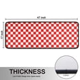 thumbnail image 5 of Kitchen Rugs Sets Of 2,Red White Checkerboard Checkered Pattern Anti Fatigue Kitchen Mat Rugs Non Slip Washable,Decorative Kitchen Floor Mats for Kitchen,Sink,Laundry,17"x47"+17"x47", 5 of 5