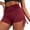 Red, variant on hotojiny Gym Shorts Women Fashion Print Butt Lifting Running Shorts Summer V Cross Workout Yoga Ruched Drawstring Shorts