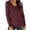 Wine, variant on New & Trending Fashion Pohista Womens Shirts Trendy Vneck Women's Shirts Casual Long Sleeve Womens Blouses Trending Cheap Fall Tops