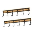 thumbnail image 4 of 2 piezas de cocina colgadora de cocina gancho de pared múltiple 6 ganchos soporte llave, soporte de pared para dormitorio de apartamento, 4 of 9