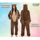 thumbnail image 3 of ¡Onesie Funziez! Disfraz de osito de peluche de sherpa ajustado para adultos, 3 of 5