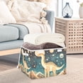 thumbnail image 3 of Yayeee Collapsible Cube Storage Bin with Lid Fabric Closet Decorative Basket with Handles, Dinosaur at Night, 3 of 7