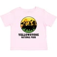 thumbnail image 3 of Inktastic Yellowstone National Park with Bear Mountains and Trees Cricle Boys or Girls Baby T-Shirt, 3 of 5