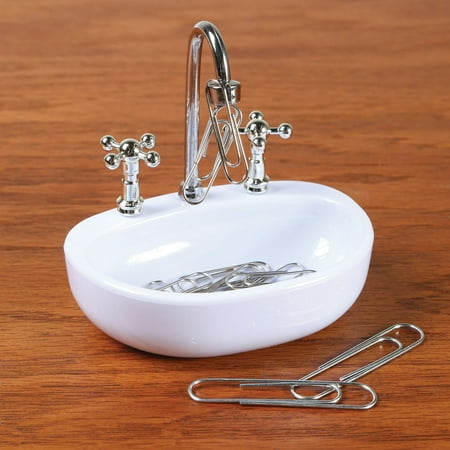 - Kitchen Sink Magnetic Paper Clip Holder