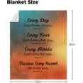 thumbnail image 4 of LHSHID Bible Verse Blanket Inspirational Religious Gift with Bible Verse Religious Gifts for Women 50x60in, 4 of 6