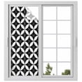 thumbnail image 2 of Black Rhombus Window Privacy Film, Retro Abstract Geometric Pattern Static Cling UV Sun Blocking Tint Film Heat Control Windows Films for Bedroom Bathroom, Window Stickers 23.6"x59", 2 of 8