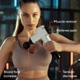 thumbnail image 4 of 30 Speed Deep Tissue Massage Gun with 4 Turkish CottonTowels - Percussion Massager Portable, 4 of 9