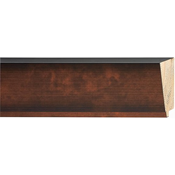 Picture Frame Moulding (Wood) 18Ft Bundle - Traditional Bronze Finish - 3.25" Width - 1/2" Rabbet