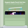 thumbnail image 2 of New iPad Pro 11 Inch Case 2021(3rd Gen)/2020(2nd Gen) with Pencil Holder,Smart iPad Case [Support Touch ID and Auto Wake/Sleep] with Auto 2nd Gen Pencil Charging (Matcha Green), 2 of 4