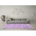 thumbnail image 3 of Ahgly Company Indoor Square Oriental Purple Industrial Area Rugs, 3' Square, 3 of 4