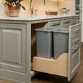 thumbnail image 3 of Rev-A-Shelf Dual Pullout Trash Cans 50 qt. with Soft-close Slides, 4WCSC-2150DM-2, 3 of 11