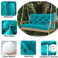 thumbnail image 6 of YLLN 40*40 Inch Porch Swing Cushions, Patio Furniture Cushions With 4" Thicken Backrest, Bench Cushions For Outdoor Furniture, Anti-Fading Waterproof Patio Cushions, 6 of 7