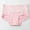 Pink, variant on Women‘s Lace High Waisted Briefs - Elegant Lace Trim Underwear, Soft Nylon Spandex Blend for a Feminine and Special Occasion Touch