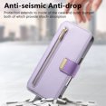 thumbnail image 3 of for iPhone 14 Pro Max Detachable Wallet Case with Card Holder, 2 in 1 PU Leather Flip Folio Case with RFID Blocking Magnetic Stand Removable Shockproof Phone Cover with Ring Holder, Purple, 3 of 11