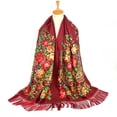 thumbnail image 1 of Dvkptbk Foulards pour Femmes, Foulard Carrée à Franges avec Imprimé Folklorique, Châle de Voyage en Liquidation, 1 of 2
