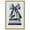 Gold Frame, variant on Pageant Prestige Canvas Trendy Fashion Print by Art Remedy, White Frame, 36 x 54