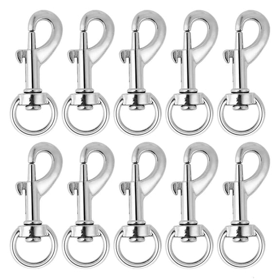 LICEWO 10Pcs/lot Swivel Base Snap Hooks Rust-Resistant Dog Leashes Clip Buckles for DIY