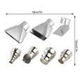 thumbnail image 2 of Rupoun 7pcs 35-40mm Heat Gun Nozzles Kit, Stainless Steel Hot Air Soldering Station Repair Tool Accessory, Replacement Nozzle Set for 1500-2000W Guns, 1.38-1.57 inches / 35-40 mm, 2 of 9