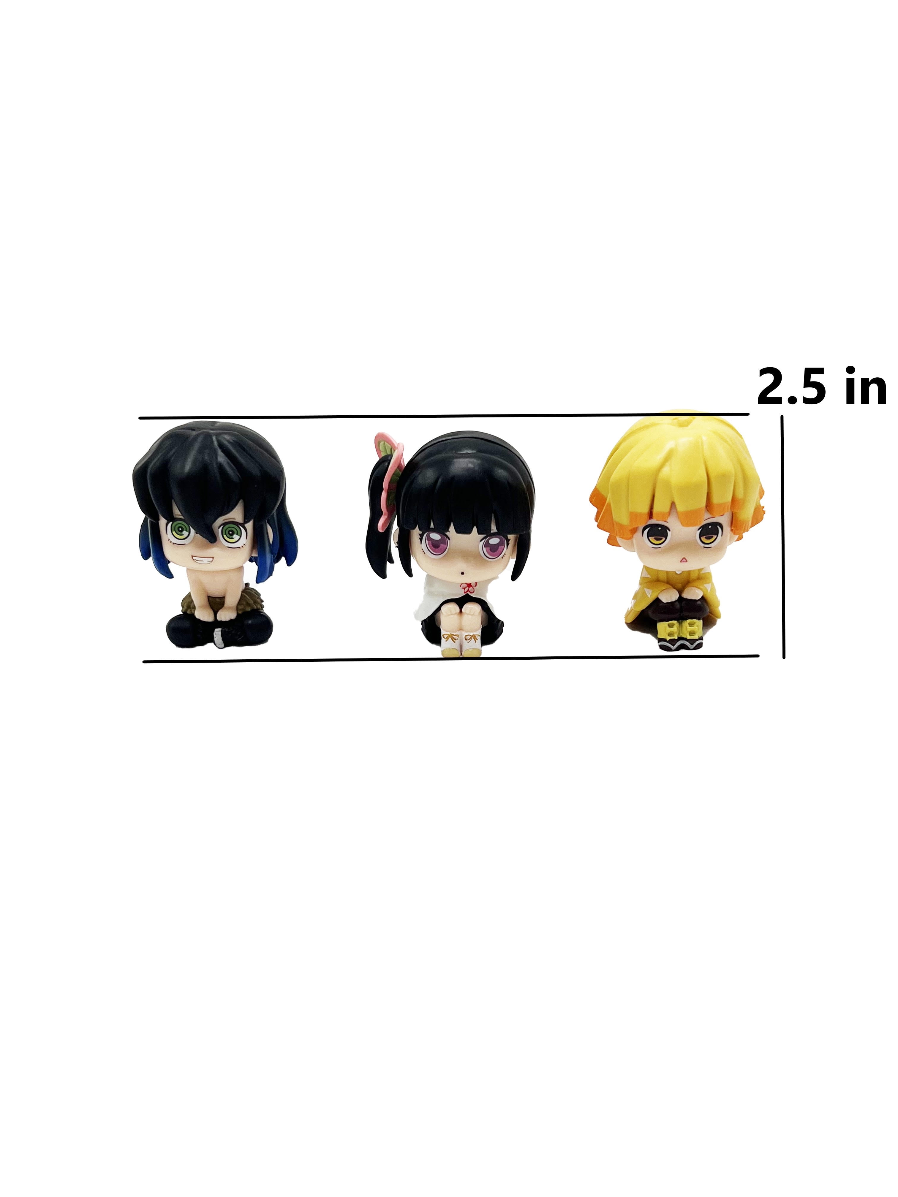 Demon Slayer Figure Tanjiro Nezuko Kyoujurou Anime Stuff Toys, PVC Model Toys Doll Game Figure Anime Fan Collection 3.7IN