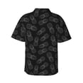 thumbnail image 3 of Daiia White Pineapples Hawaiian Shirt for Men Gentle Cotton Regular Short Sleeve Casual-Small, 3 of 9