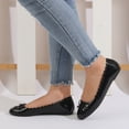 thumbnail image 2 of Sngxgn Women's Ballet Flat Dressy Casual Shoes Women Flats(Black,39), 2 of 7