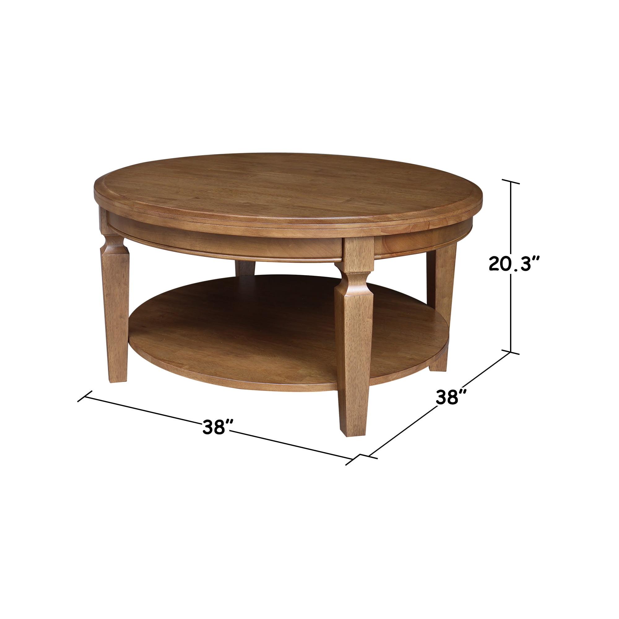 Solid Wood Vista Round Coffee Table