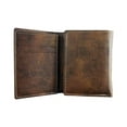 thumbnail image 2 of Shanley Irish Coat of Arms Rustic Leather Wallet, 2 of 3