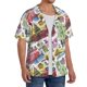 thumbnail image 2 of Fotbe America Landmarks1 Camisa Estampada de Manga Corta para Hombre, Casual de Verano, Estilo Playero, Sin Arrugas-XX-Large, 2 of 5