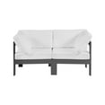 thumbnail image 6 of Meridian Furniture Nizuc White Water Resistant Fabric Outdoor Patio Modular Sofa, 6 of 8