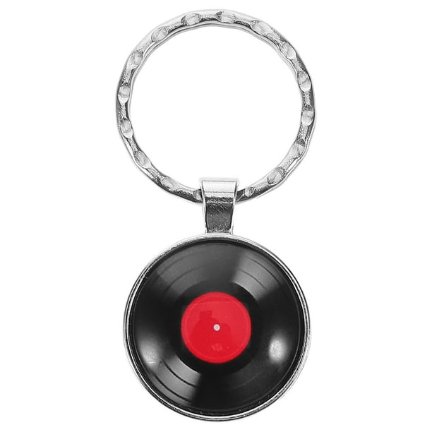 Llavero de música retro, llavero de vinilo de DJ, llavero de disco de vinilo, llavero, joyería, regalo para amantes de la música, bolso, decoración