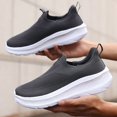 thumbnail image 6 of Men's Wide Toe Box Slip-On Walking Shoes Breathable Mesh Comfort Sneakers, 6 of 9
