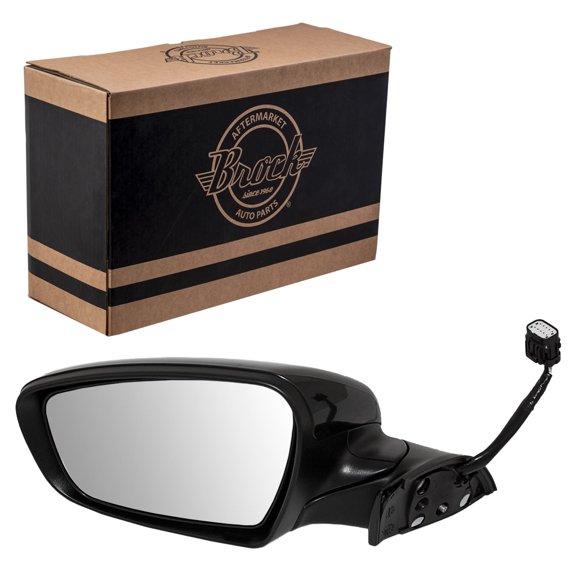 Brock Power Mirror for 2014-2016 Forte Turn Signal Indicator Puddle Lamp Heated Power Fold Left