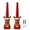 Reindeer, variant on Christmas Flameless Candles with Remote, Snowman Shaped Taper Candle Set of 2,Xmas Flameless Advent Candle for Table Home Party Decor