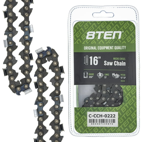 Micro Chisel Chainsaw Chain 16 inch .050 3/8 LP 57 DL for Echo Craftsman 810-CCC2444H